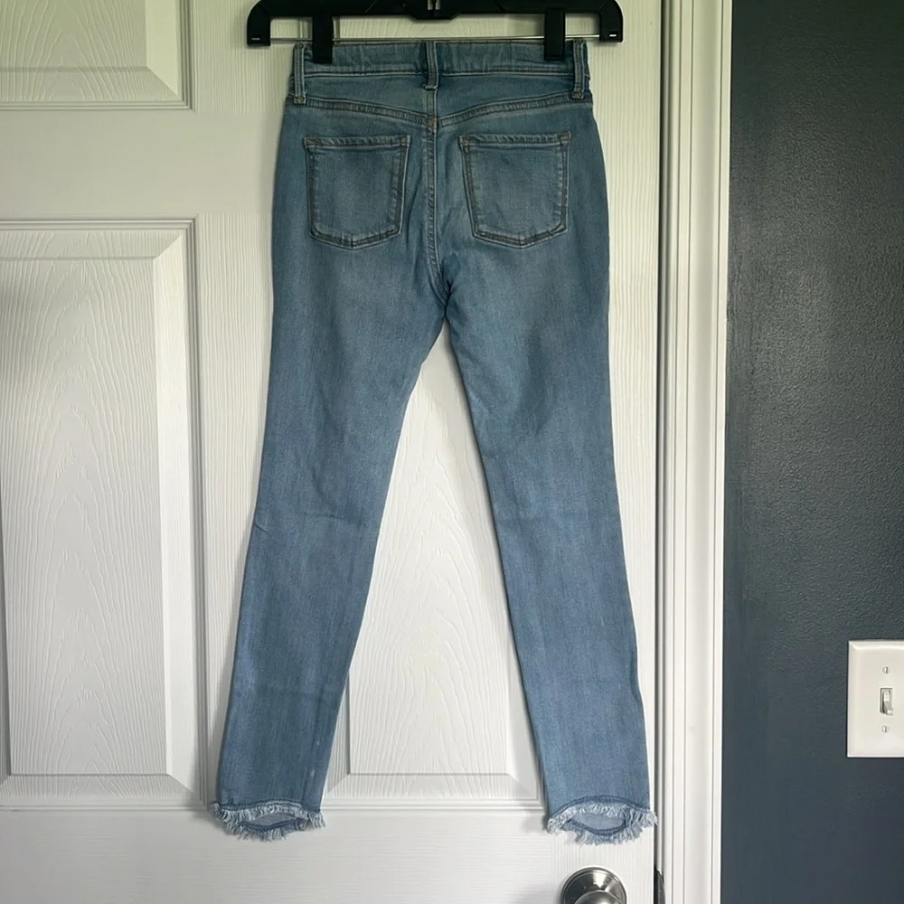 Old Navy Girls Ballerina Distressed Light Wash Jegging Size 10